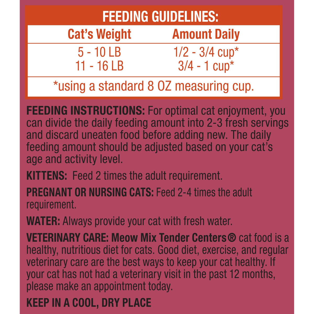 Meow Mix Tender Centers Dry Cat Food with Basted Bites, Chicken & Tuna Flavors, 14.2 lb Bag — product image 6