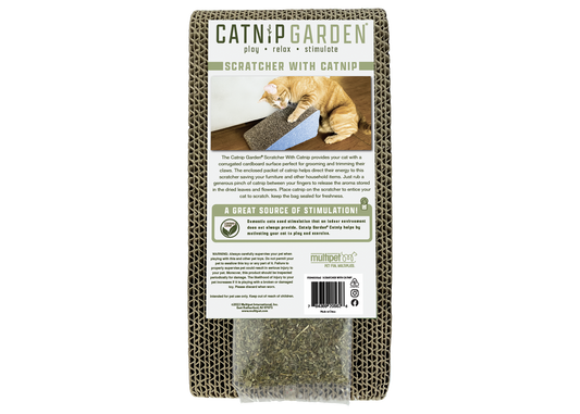 Multipet Catnip Garden Cat Cardboard Scratcher Wedge
