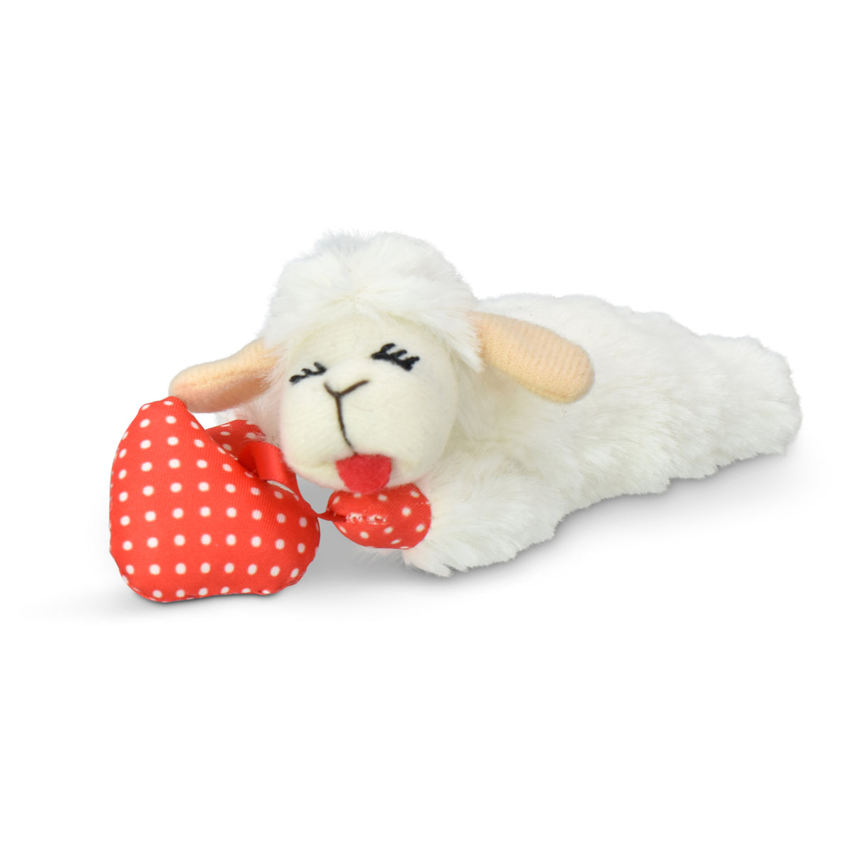 Multipet Lamb Chop Cat Toy with Dangling Heart, Plush with Catnip and Crinkle — product image 5