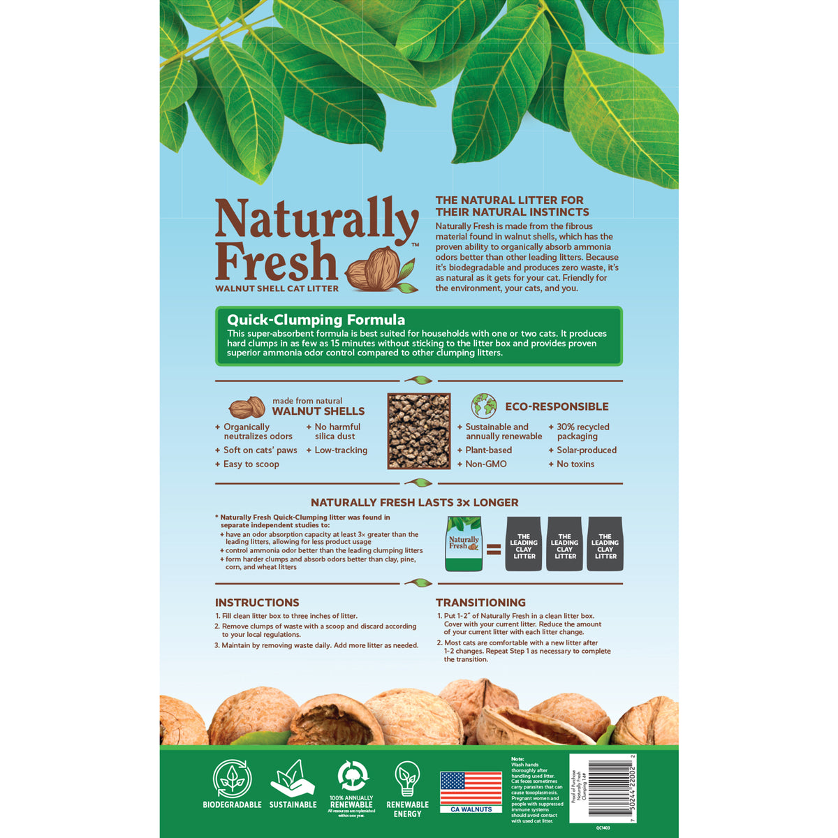 Naturally Fresh Eco-Friendly Quick-Clumping Cat Litter, 14 lb Bag, Odor Control — product image 5