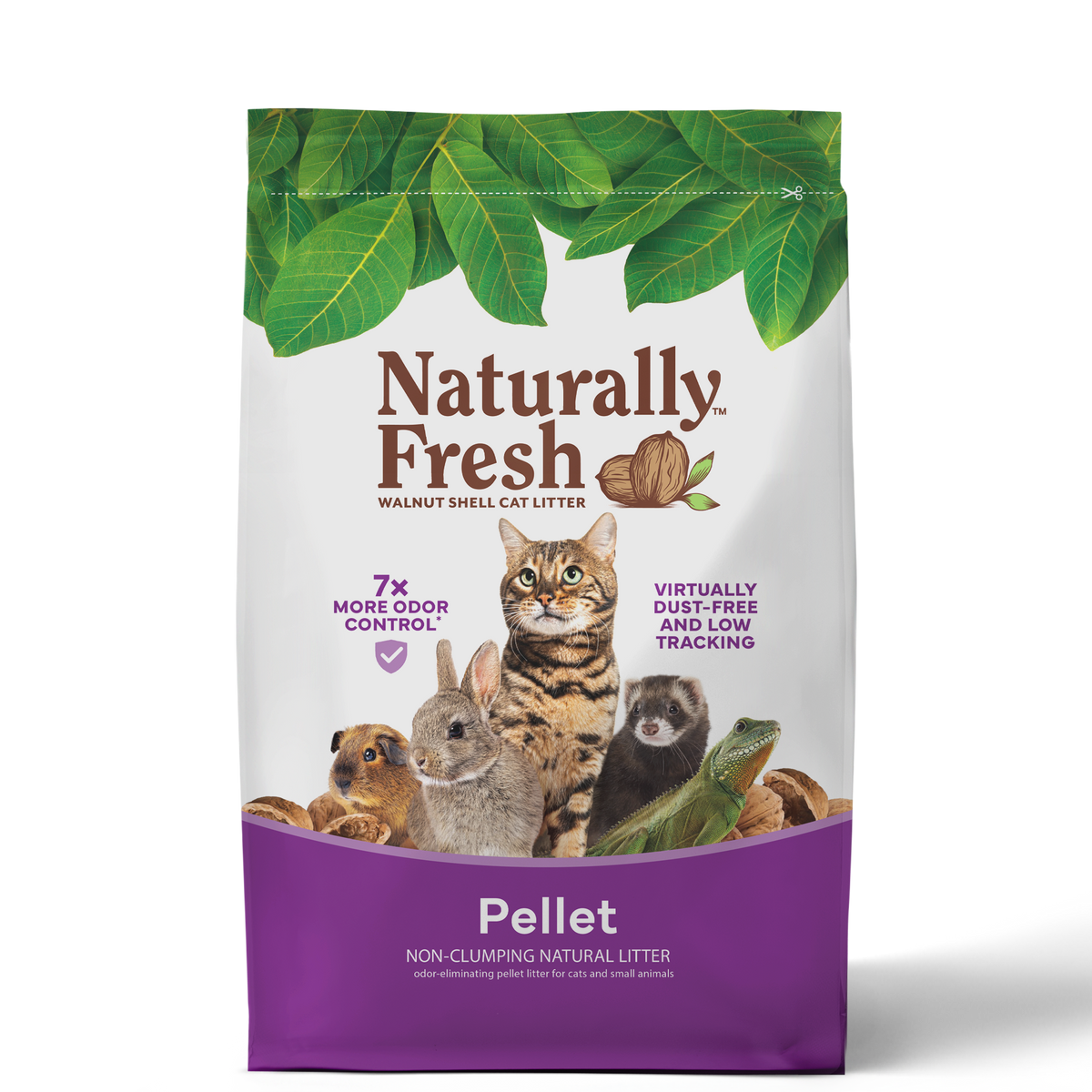 Naturally Fresh Pellet Non-Clumping Unscented Cat Litter, 26 lb Bag
