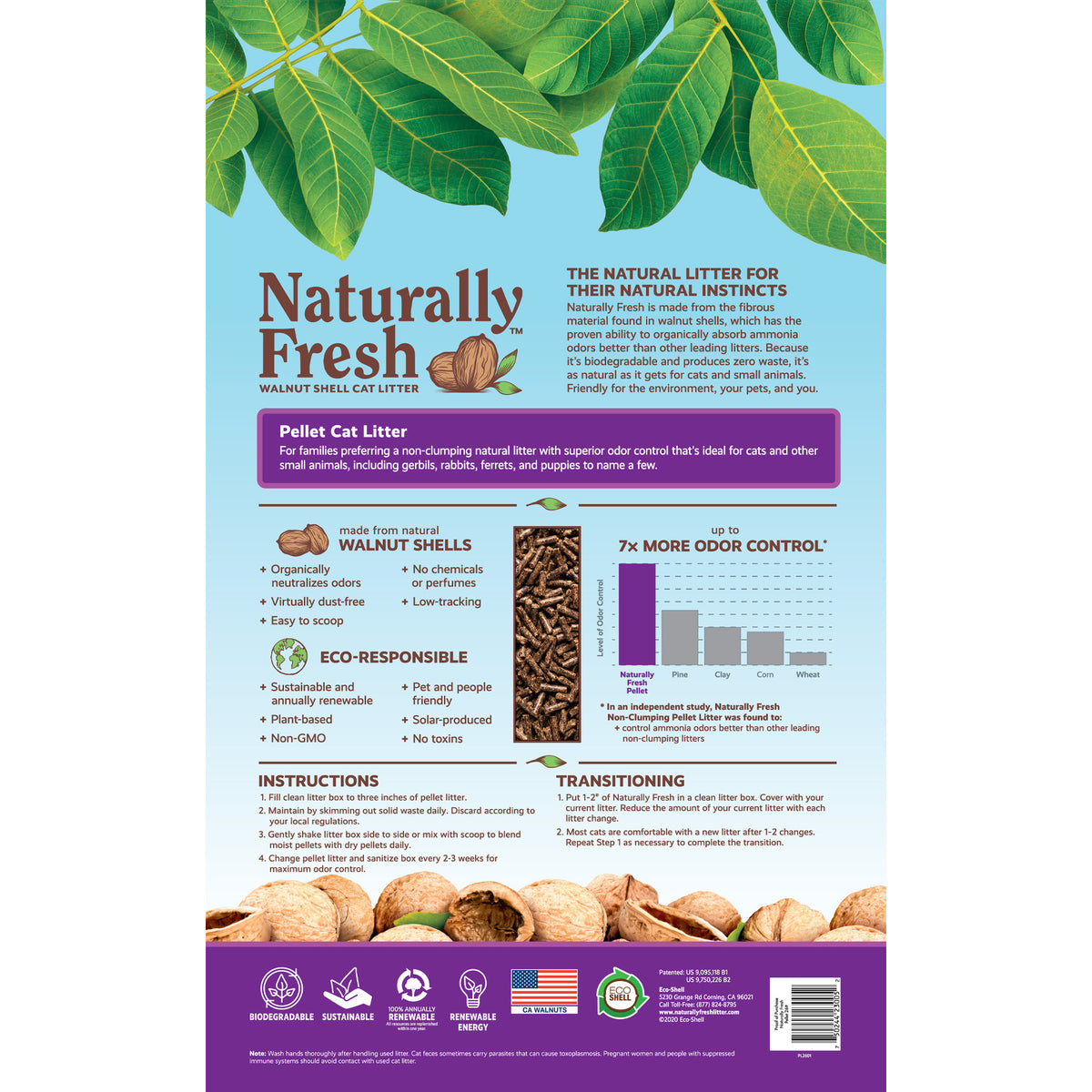 Naturally Fresh Pellet Non-Clumping Unscented Cat Litter, 26 lb Bag — product image 6