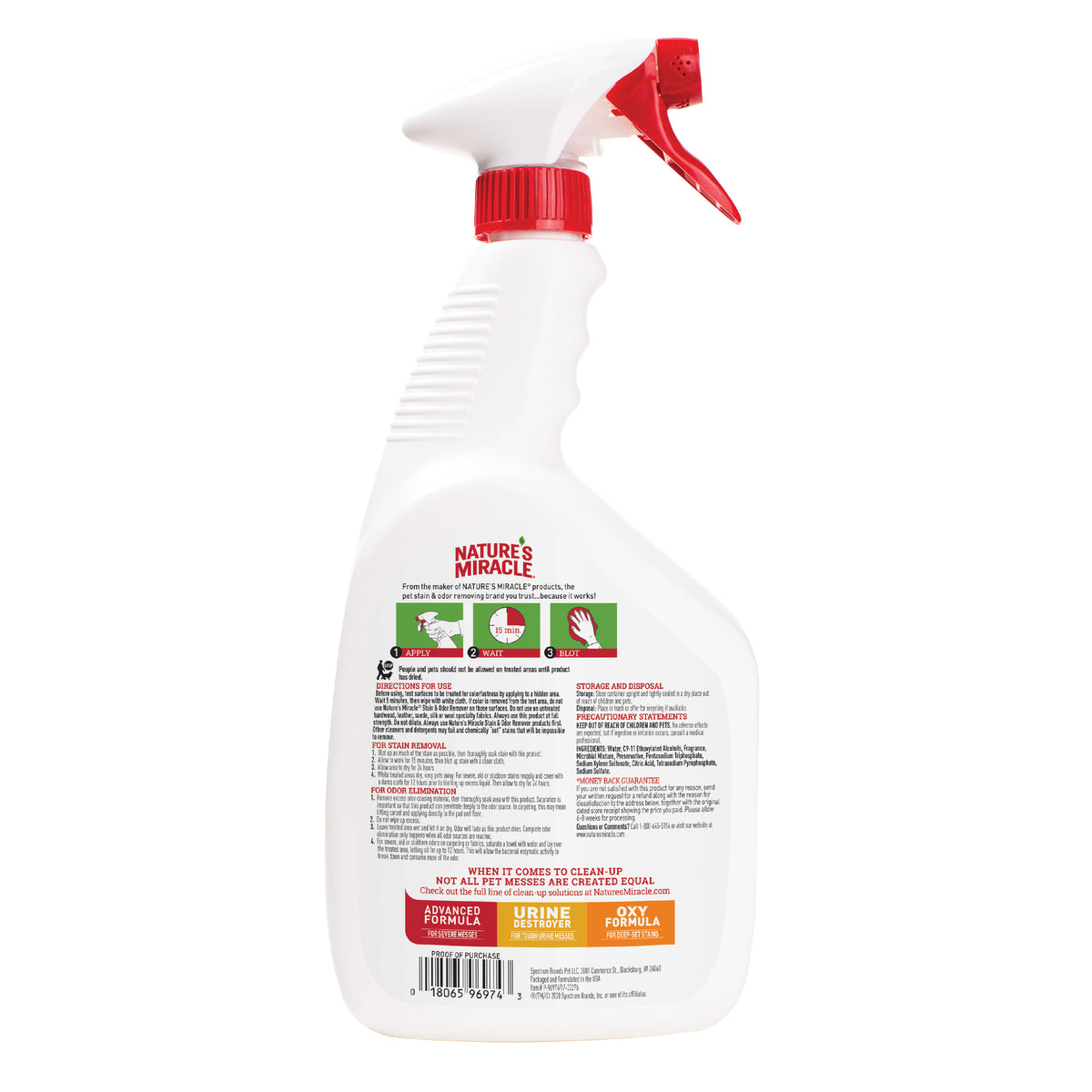 Nature’s Miracle Cat Stain and Odor Remover, 32 oz — product image 9
