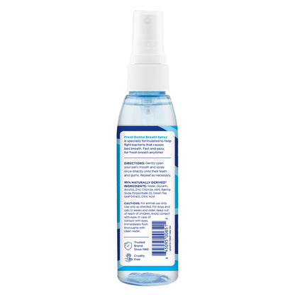 Naturel Promise Fresh Dental Dog Breath Freshener Spray Dogs & Cats, 4 oz Bottle — product image 2