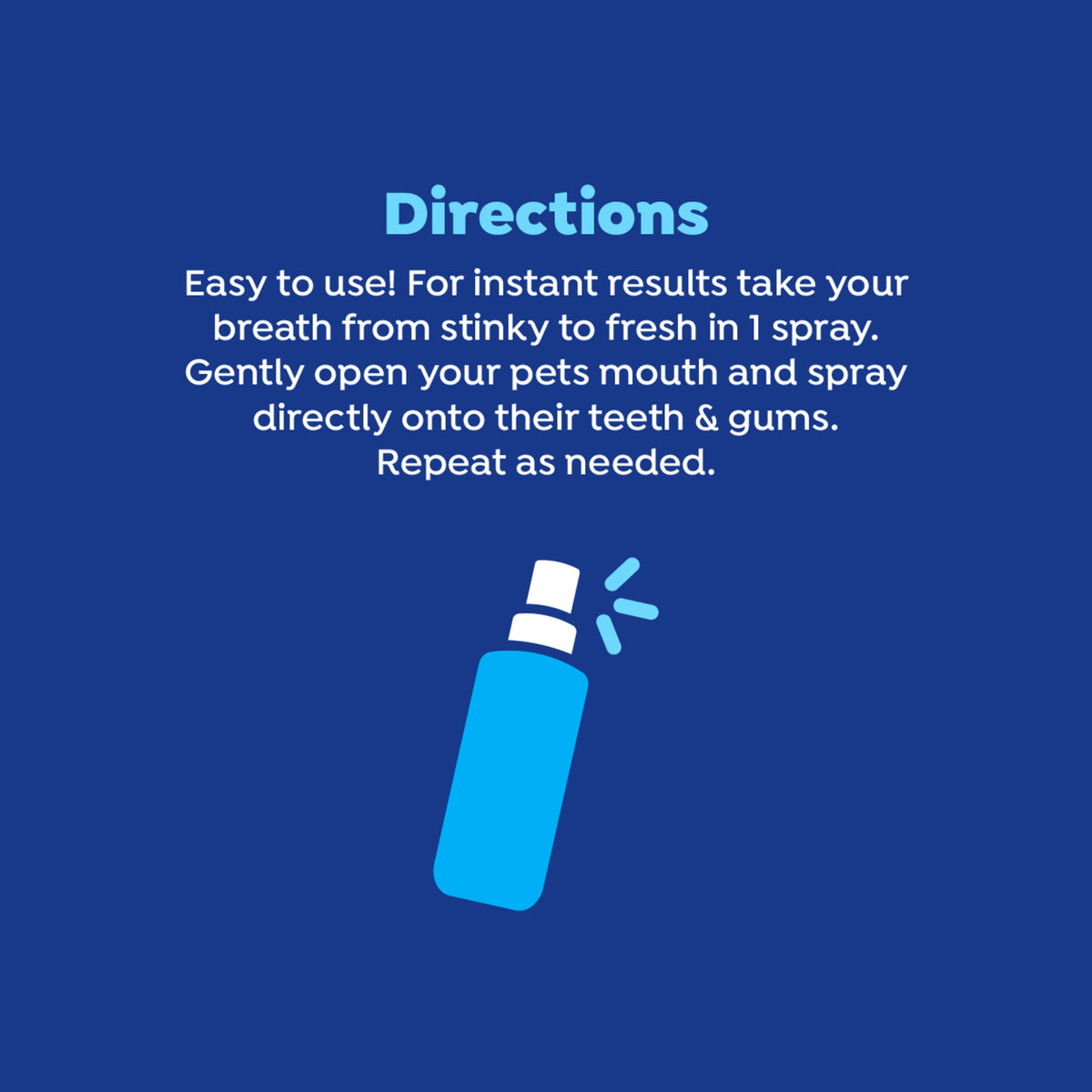 Naturel Promise Fresh Dental Dog Breath Freshener Spray Dogs & Cats, 4 oz Bottle — product image 7