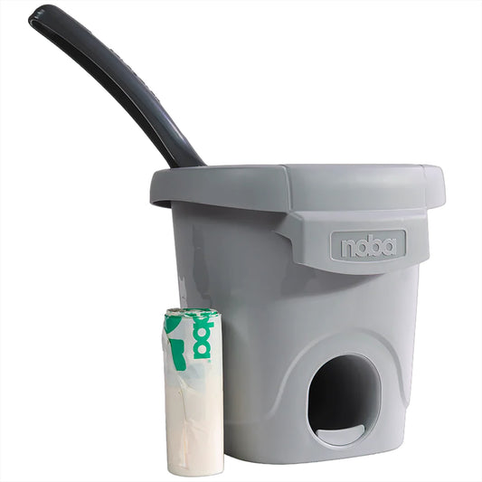 Noba Animal: Noba Zero - Litter Waste Management System, Pets-Cats-Kittens, Scoop Holder & Bag Dispenser, Easy Cleanup, Bag Liner, Seal Lid, Compact