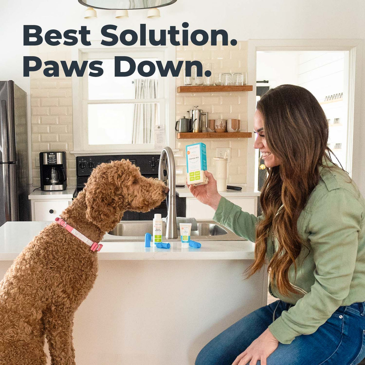 Oxyfresh Premium Pet Dental Kit, Easy Dog & Cat Fresh Breath & Teeth Cleaning Solution, Vet Formulated Toothpaste 1oz, Water Additive 3oz, & 3 Brushes — product image 7