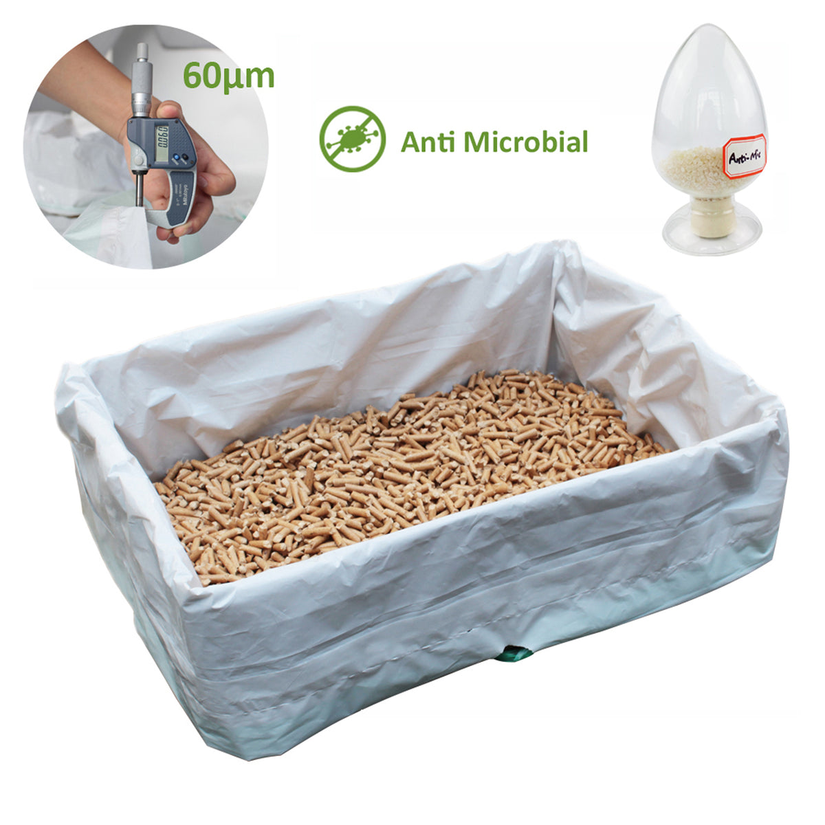 "PET N PET Cat Litter Box Liners,Drawstring Litter Liner Bags,Jumbo Size,Pan Liners 21 Counts" — product image 4