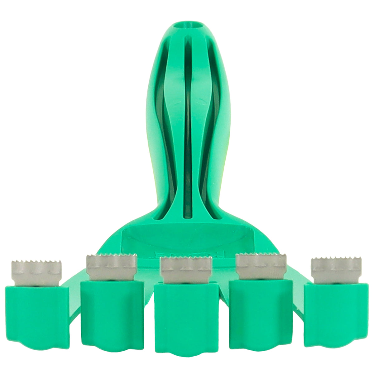PetKORE: GroomRaker - Cat, Small - Green Deshedding Tool, Pet Grooming, Hair-Dander Removal, Rubber Contour Fingers w/ Gentle Metal Tips, Coat Care — product image 7