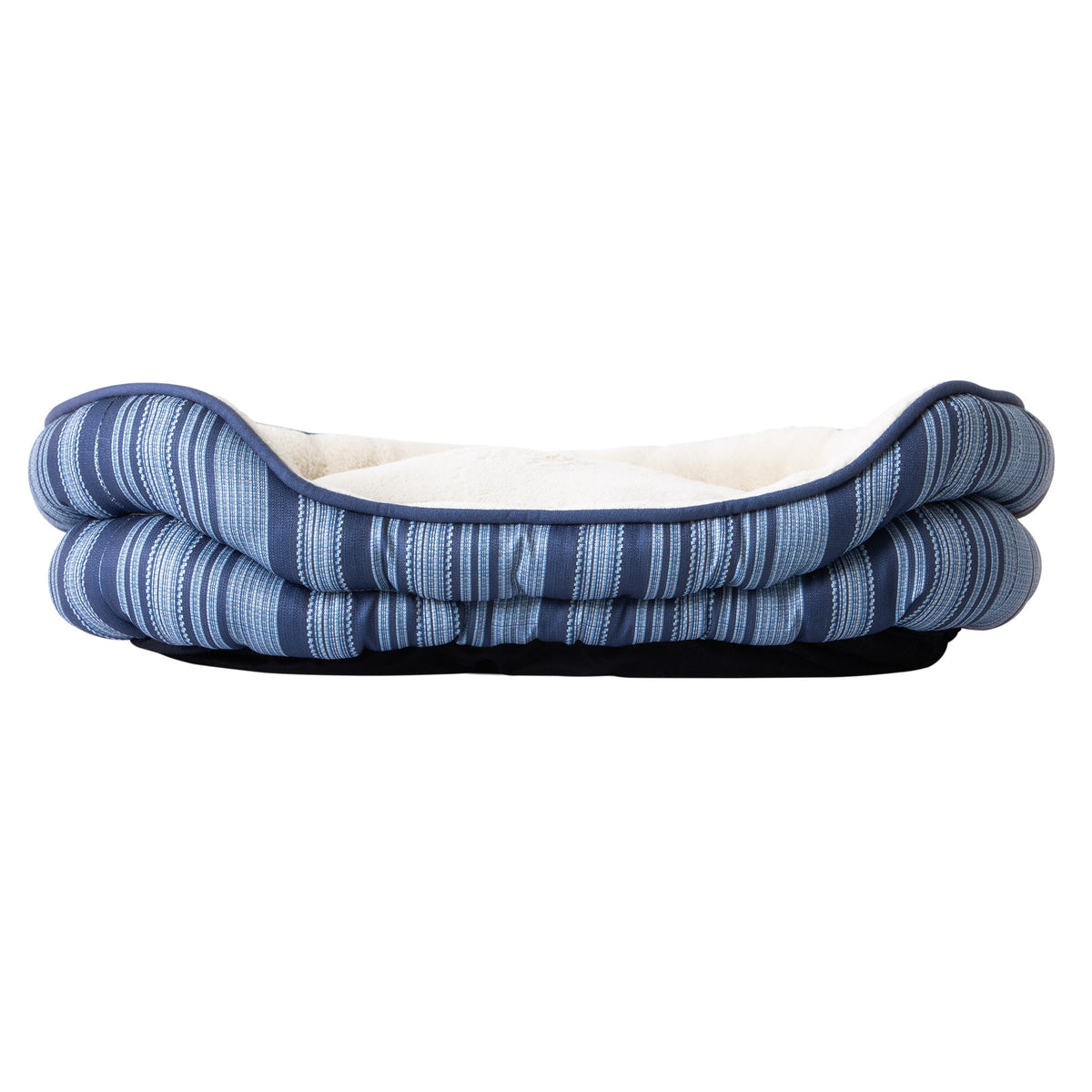 Petmate Double Bolster Cuddler Dog Bed, Cat Bed for Medium Dogs and Cats, 21 x 25 Inches, Raised Rim, Non Skid Bottom, Machine Washable, Assorted Brown or Blue — product image 5