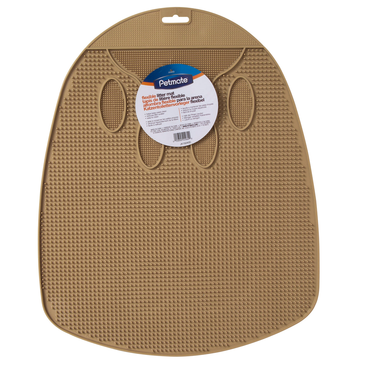 Petmate Flexible Waterproof Non Slip Easy to Clean Waste Trapping Cat Litter Mat, Soft on Paws, 17" x 14" x 0.25", Assorted — product image 2