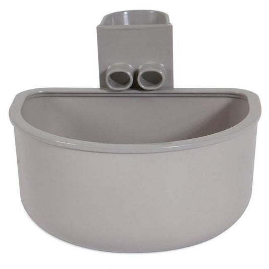 Petmate No Spill Rim Kennel Cup Pet Bowl Single For Dogs Cats Fits most Wire Doors or Crates, 21 fl oz (0.62 L)