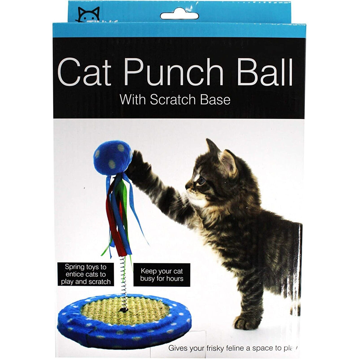 Pets First Cat Toy Punching Bag Ball Fun Activity with Scratching Board — product image 4