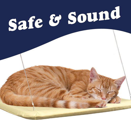 Pets First Pet Bed Wall Mounted Cat Lounge Seat - Let Your Cat Feel the Sunshine