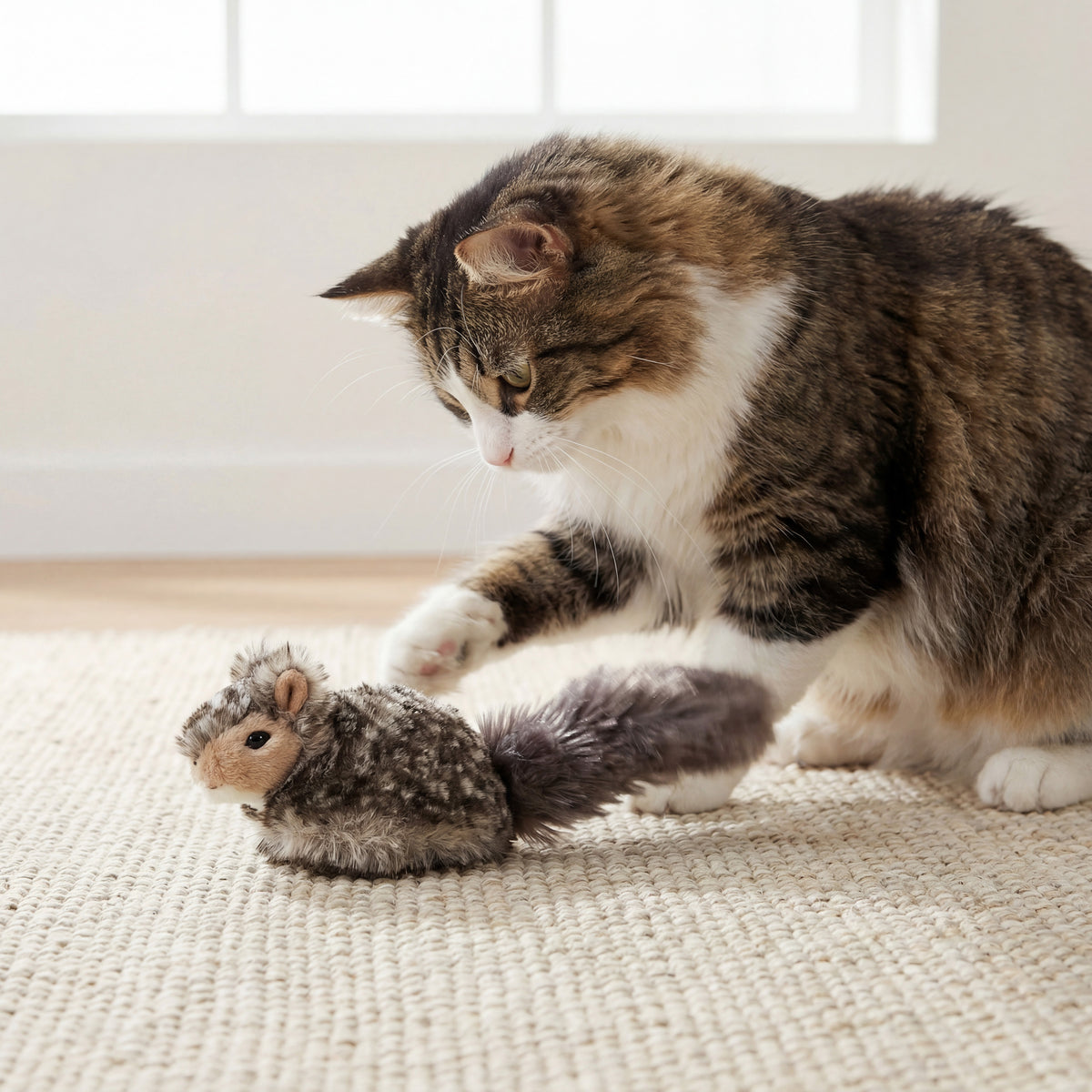 Playology Pull & Zoom Squirrel Motion Cat Toy for Interactive Play — product image 3