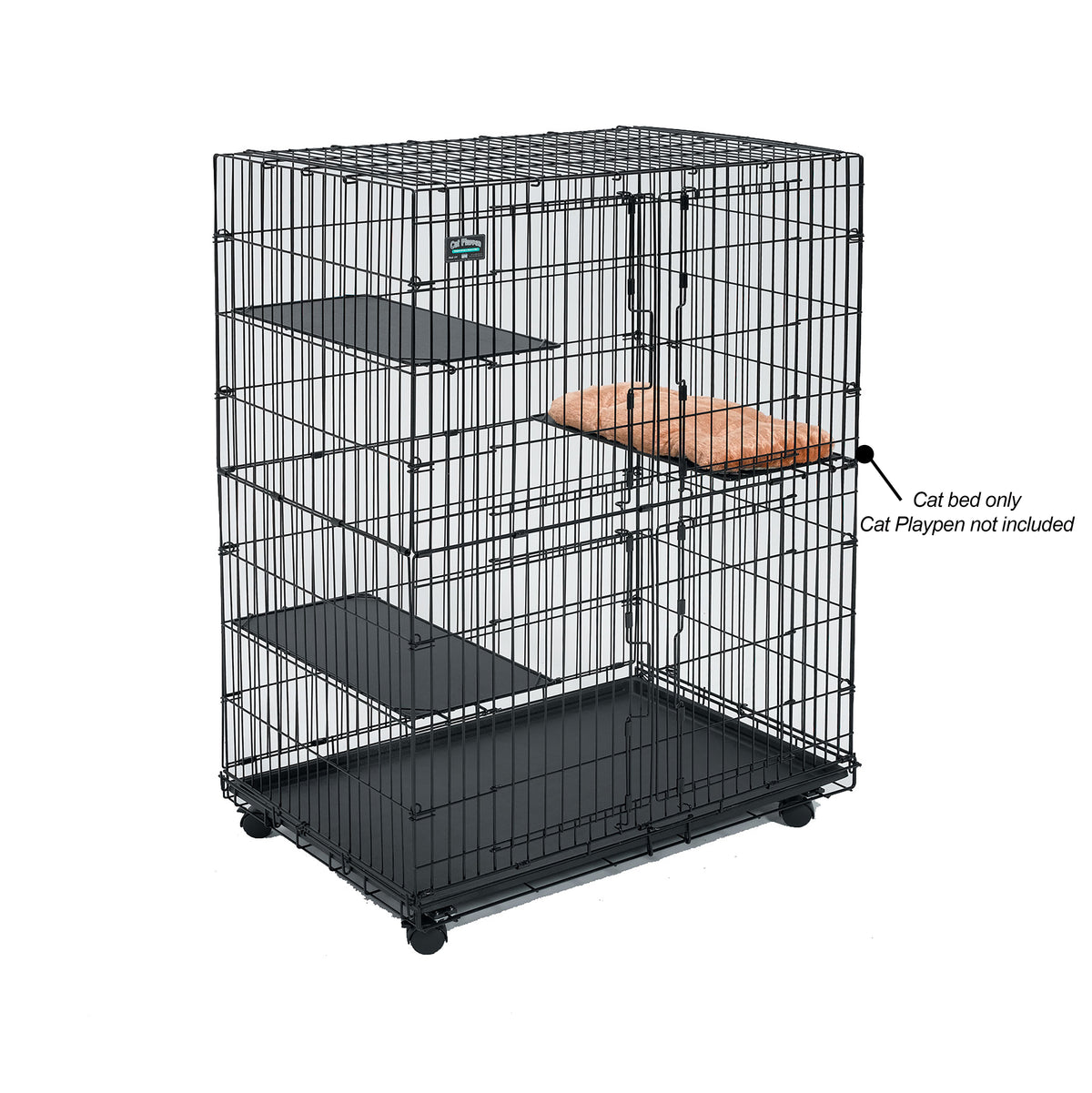 Plush Cat Bed for MidWest Cat Playpen Model 130 — product image 4