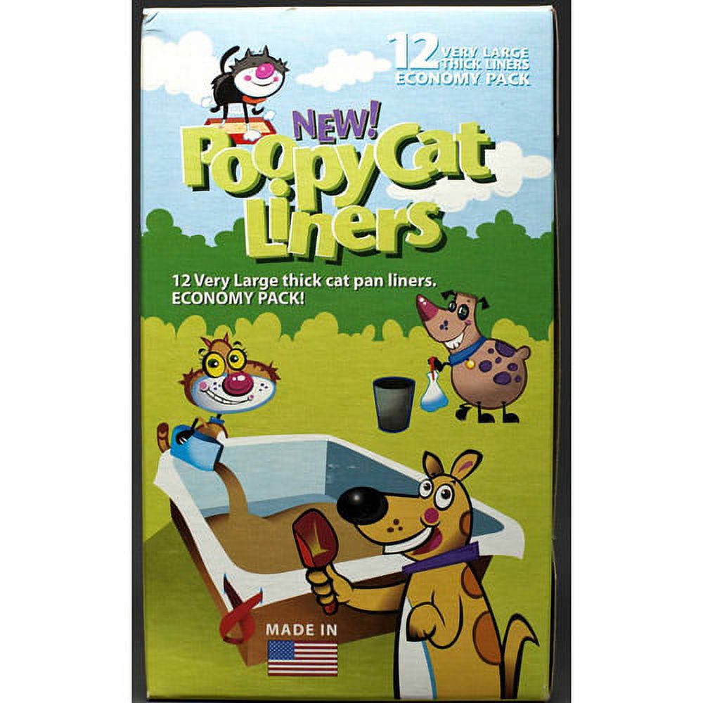 Poopy Products, New! Poopy Cat Litter Box Liners, 12 count — product image 2