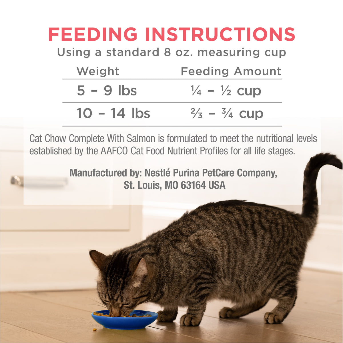 Purina Cat Chow Complete High Protein Dry Cat Food with Real Salmon, 15 lb Bag — product image 10
