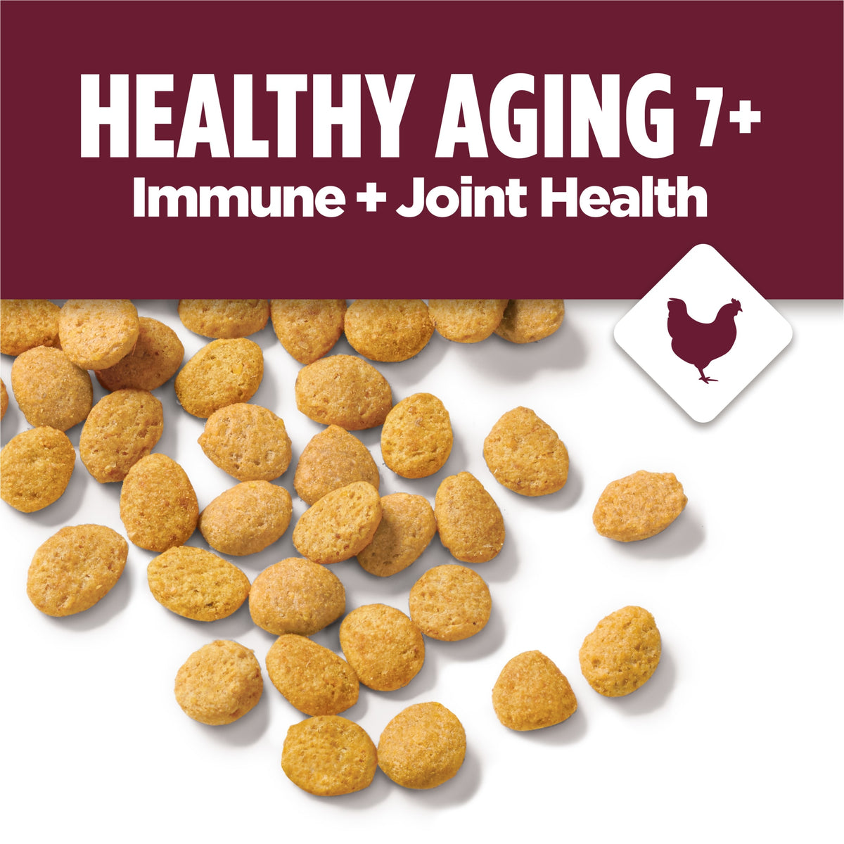 Purina Cat Chow Healthy Aging 7+ Senior Dry Cat Food, Chicken, 3.15 lb. Bag — product image 3