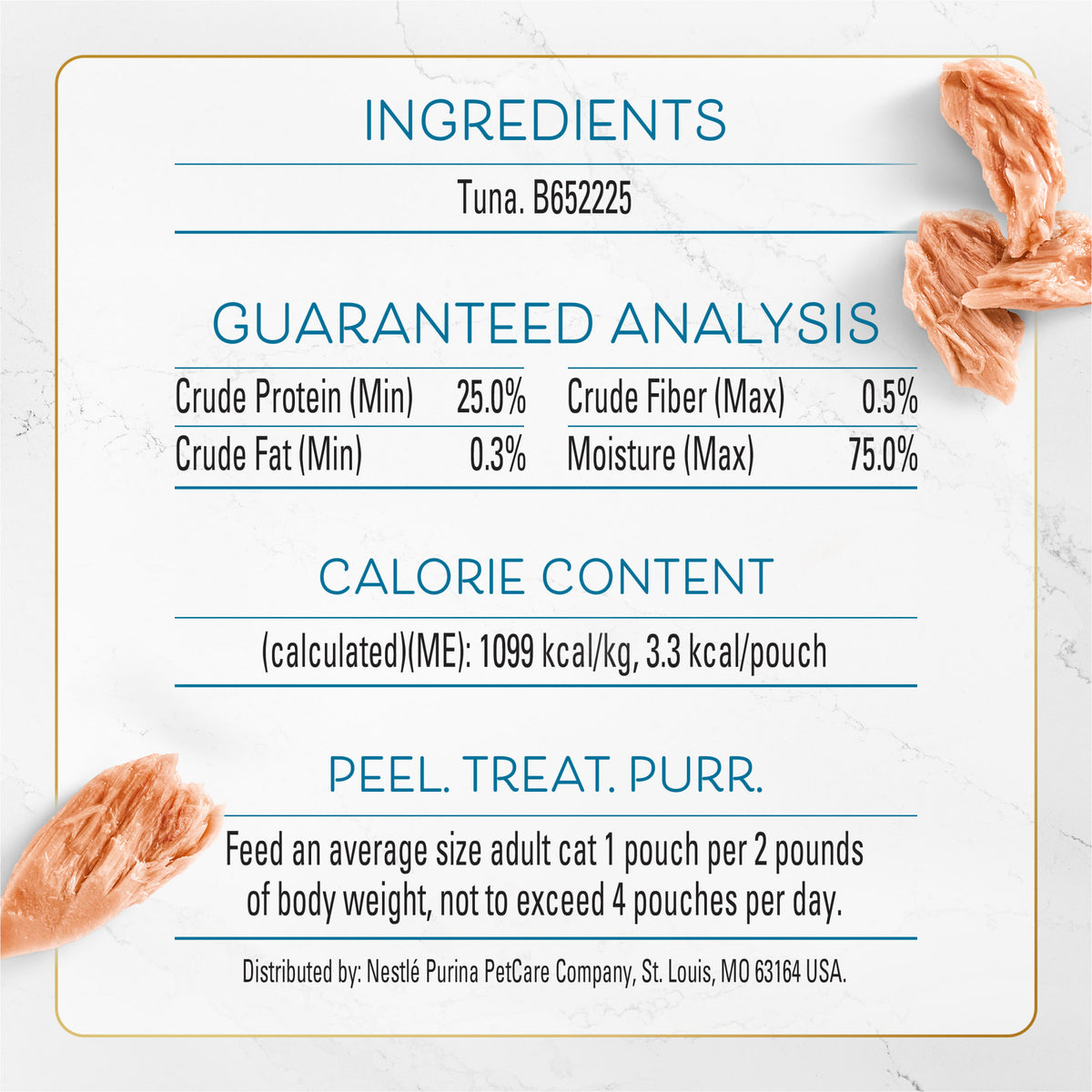Purina Fancy Feast Chef’s Cuts Real Hand-Flaked Tuna Natural Soft Cat Treats, 1.06 oz, 5 Pack — product image 7