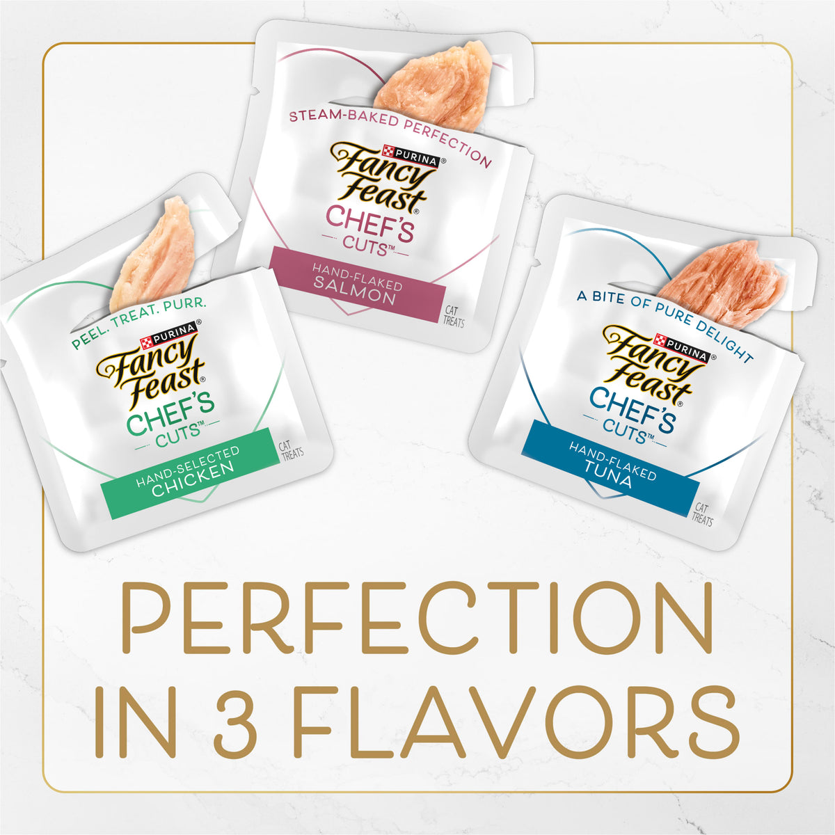 Purina Fancy Feast Chef’s Cuts Real Hand-Flaked Tuna Natural Soft Cat Treats, 1.06 oz, 5 Pack — product image 9