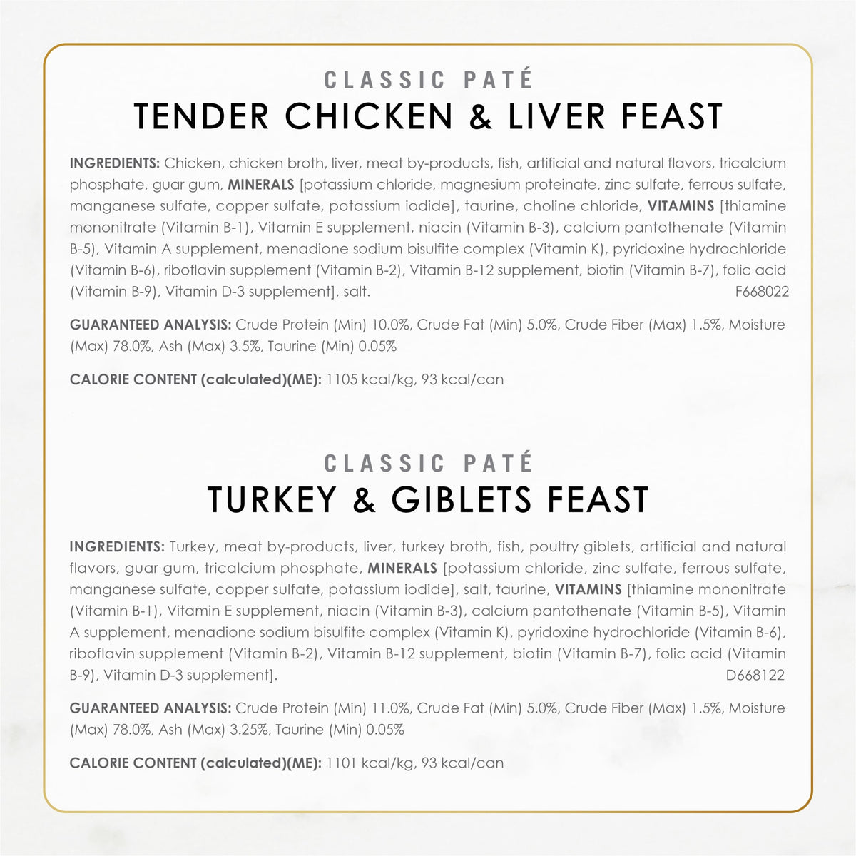 Purina Fancy Feast Classic Pate Food, Wet Cat Food, Poultry & Beef, 3 oz Cans, 30 Pack — product image 6