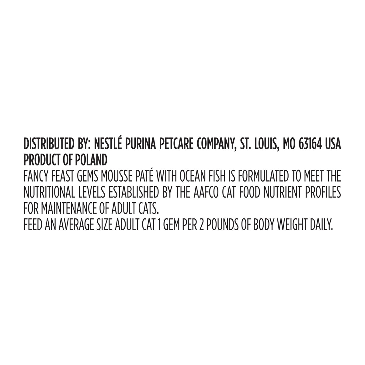 Purina Fancy Feast Gems Ocean Fish Flavor Mousse Pate Wet Cat Food, 2 oz Tubs — product image 8