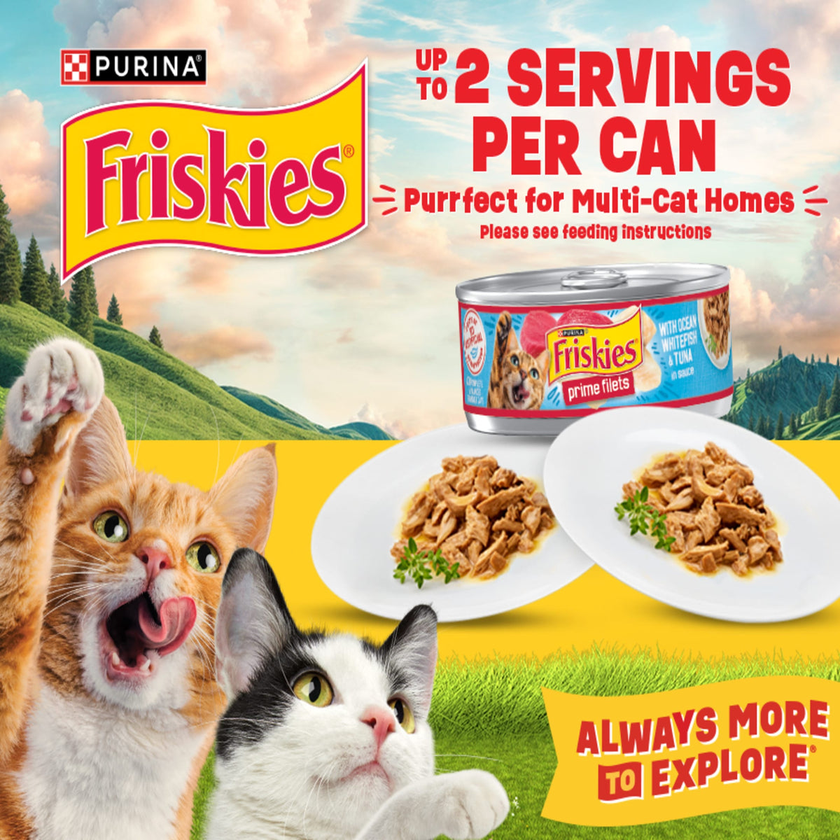 Purina Friskies Fish-A-Licious Variety Pack, Wet Cat Food, 5.5 oz Cans, 32 Pack — product image 9