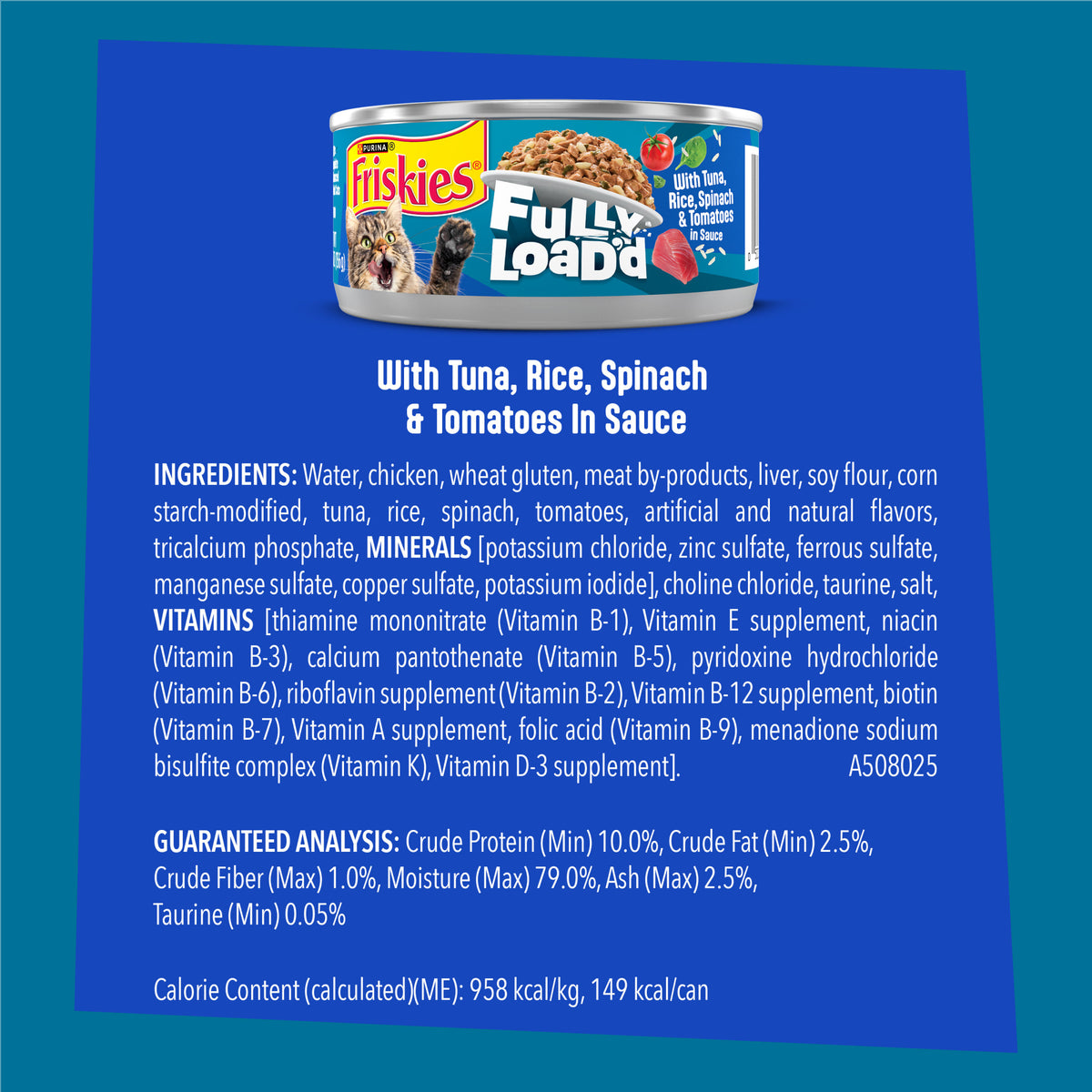 Purina Friskies Fully Load’d Tuna Flavor Wet Cat Food, 5.5 oz Can — product image 5