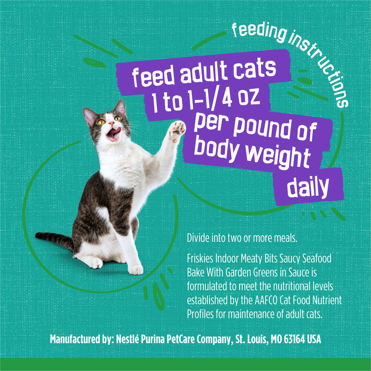 Purina Friskies Indoor, Saucy Seafood Bake, Wet Cat Food, 5.5 oz Can, 24 Pack — product image 9