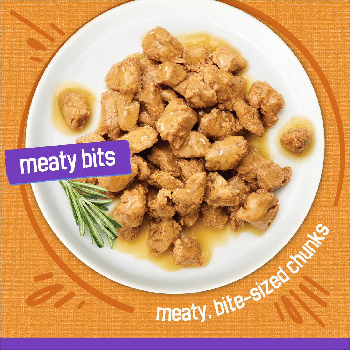 Purina Friskies Meaty Bits Chicken Dinner in Gravy Wet Cat Food, 13.5 oz Can — product image 2