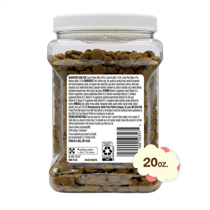 Purina Friskies Party Mix Natural Yums Salmon Flavor Crunchy Treats for Cats, 20 oz Canister, 3 Pack — product image 6