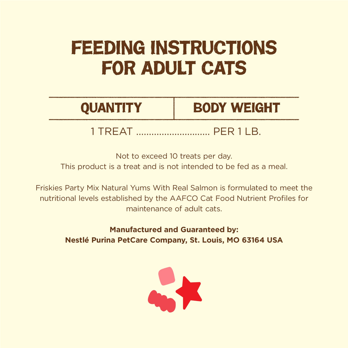 Purina Friskies Party Mix Natural Yums Salmon Flavor Crunchy Treats for Cats, 20 oz Canister, 3 Pack — product image 8