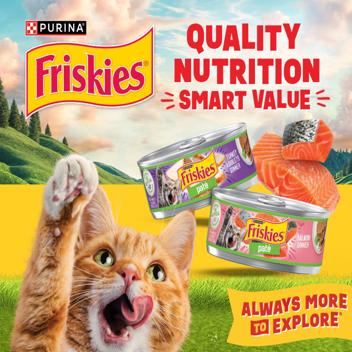 Purina Friskies Pate, Mixed Grill, Wet Cat Food, 5.5 oz Can, 24 Pack — product image 8