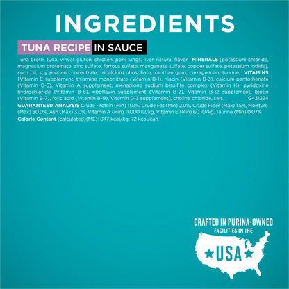 Purina ONE Natural, High Protein Wet Cat Food Variety Pack, Turkey, Chicken and Tuna Recipes, 3 oz, 12 Pack — product image 7