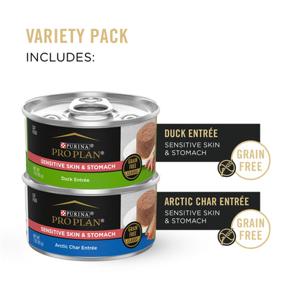 Purina Pro Plan Sensitive Skin and Stomach, Variety Pack, Wet Cat Food, 3 oz Cans, 24 Pack — product image 4