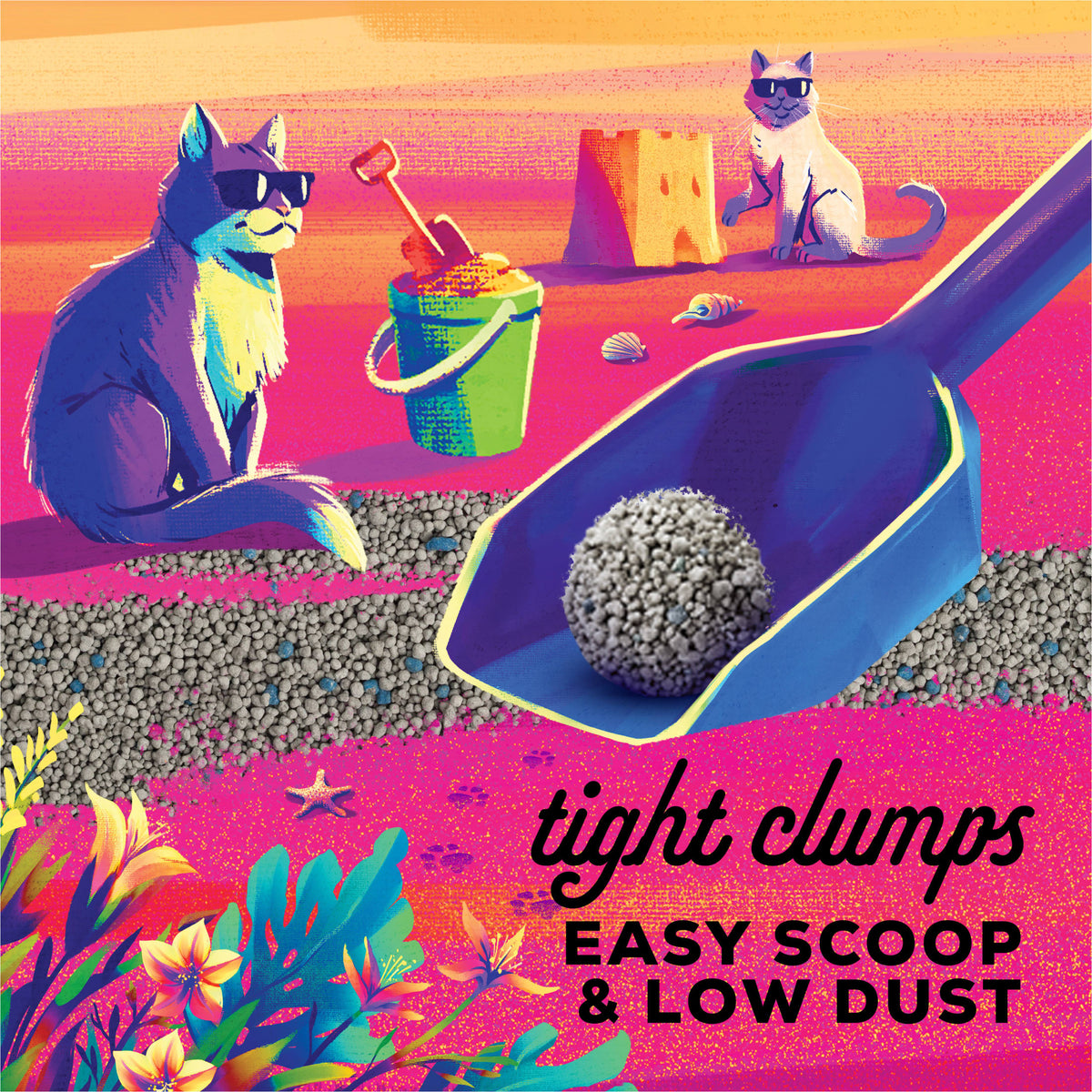 Purina Tidy Cats Clumping Odor Control Cat Litter, Bahama Sunset Scent, 20 lb Jug — product image 4