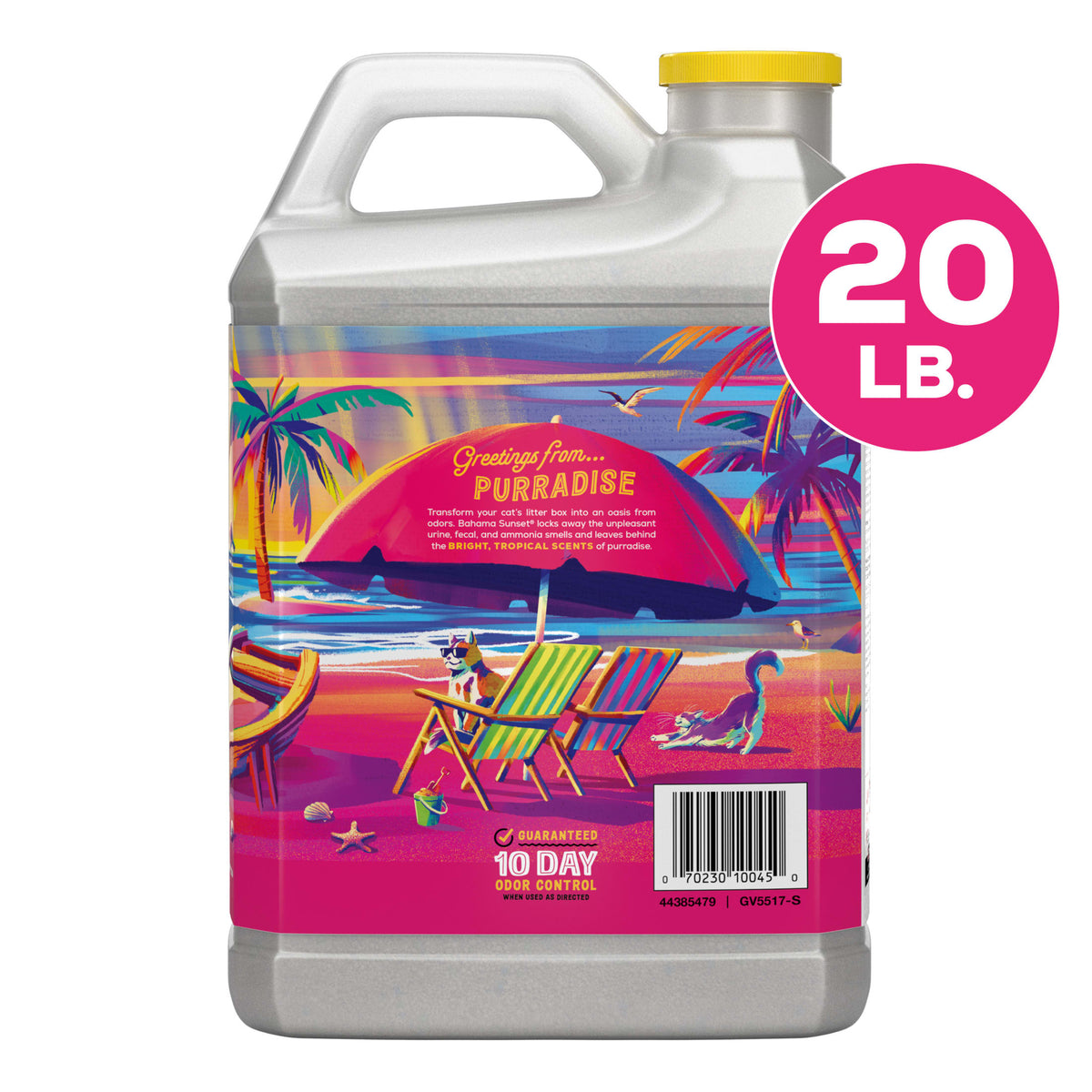Purina Tidy Cats Clumping Odor Control Cat Litter, Bahama Sunset Scent, 20 lb Jug — product image 5
