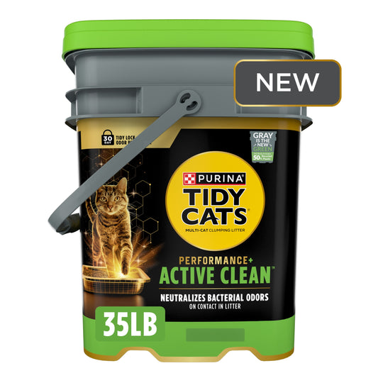 Purina Tidy Cats Performance Plus Active Clean Cat Litter, Refreshing Scent, 20 lb Jug