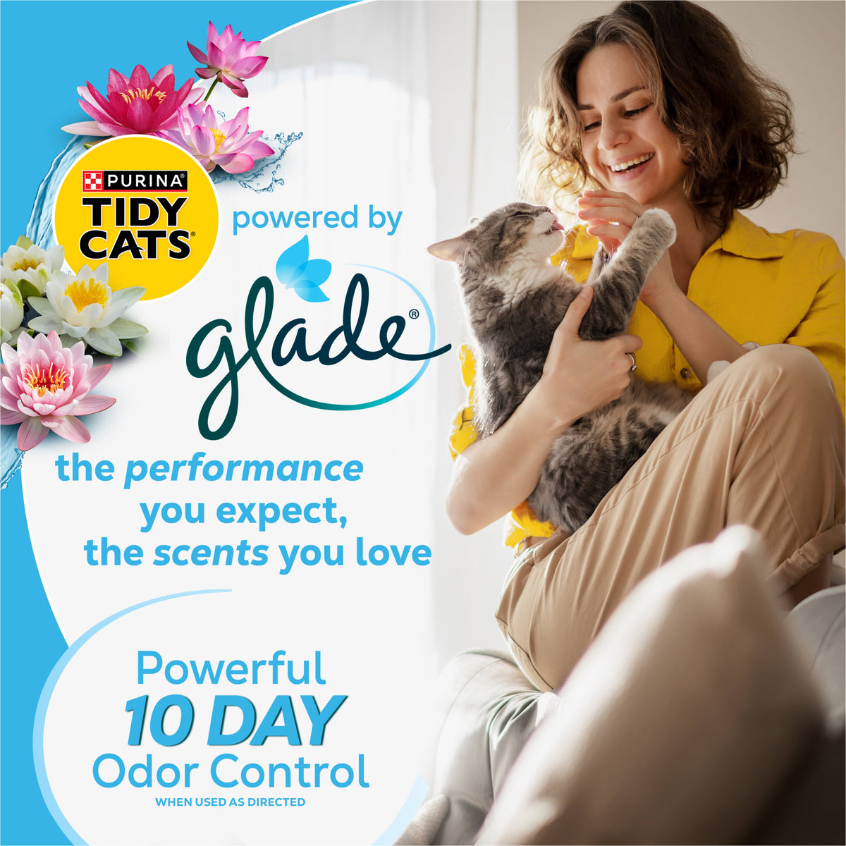 Purina Tidy Cats With Glade Clear Springs Scented, Odor Control, Clumping Multi-Cat Litter — product image 3