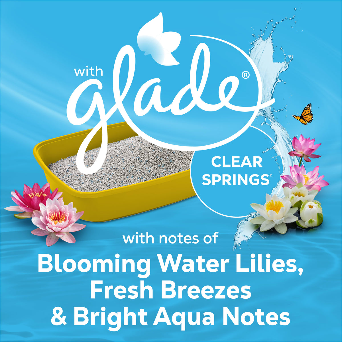 Purina Tidy Cats With Glade Clear Springs Scented, Odor Control, Clumping Multi-Cat Litter — product image 2