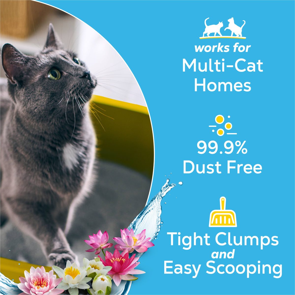 Purina Tidy Cats With Glade Clear Springs Scented, Odor Control, Clumping Multi-Cat Litter — product image 4