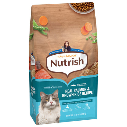 Rachael Ray Nutrish Dry Cat Food Real Salmon & Brown Rice Recipe, 5 lb. — product image 10