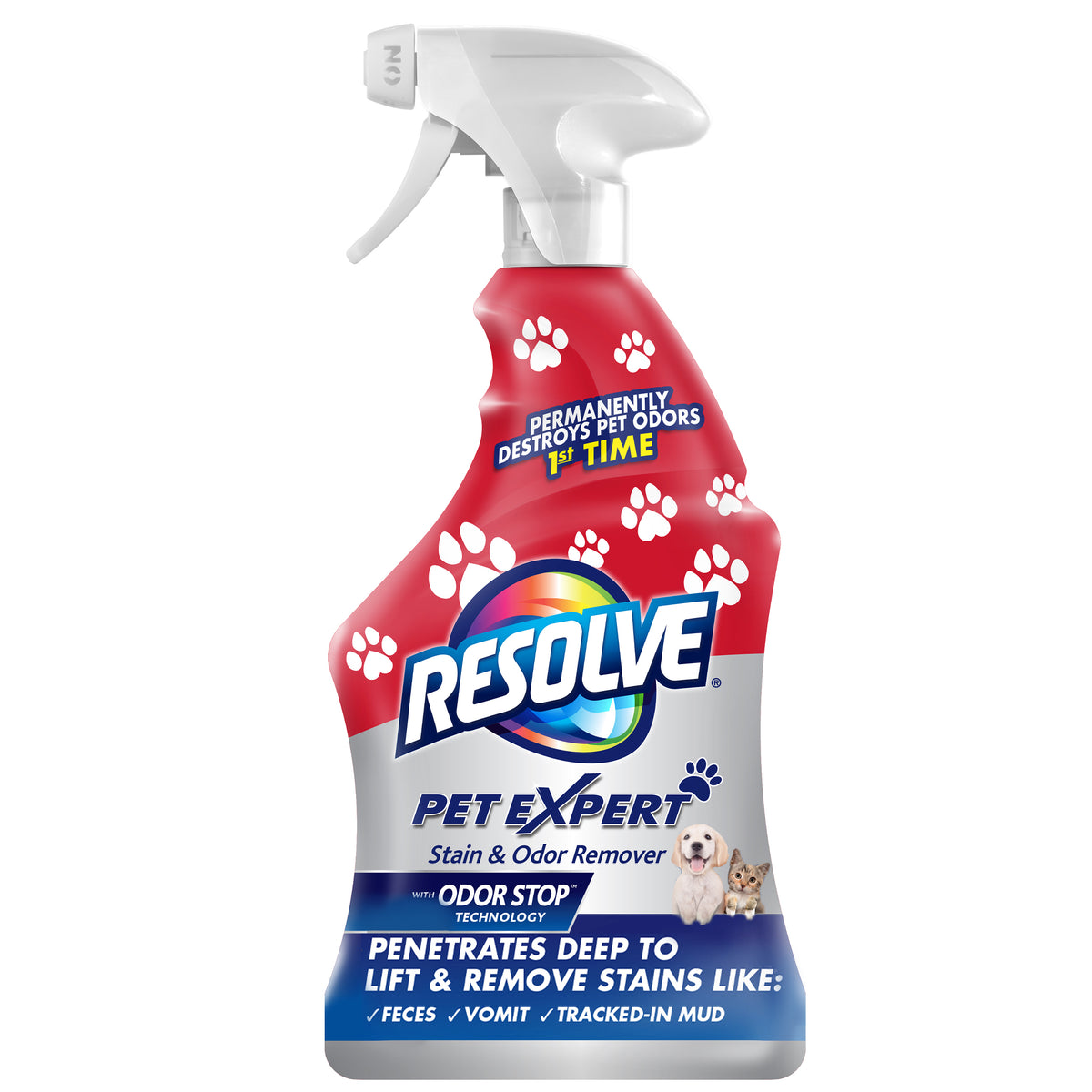 Resolve Pet Expert Carpet Cleaner Spray for Pets Stains and Odors, 22 oz
