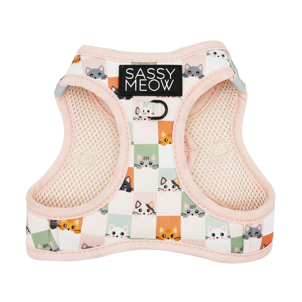 Sassy Meow Cat Step-In Harness Medium - Smitten Kittens