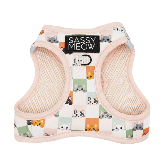 Sassy Meow Cat Step-In Harness Medium - Smitten Kittens
