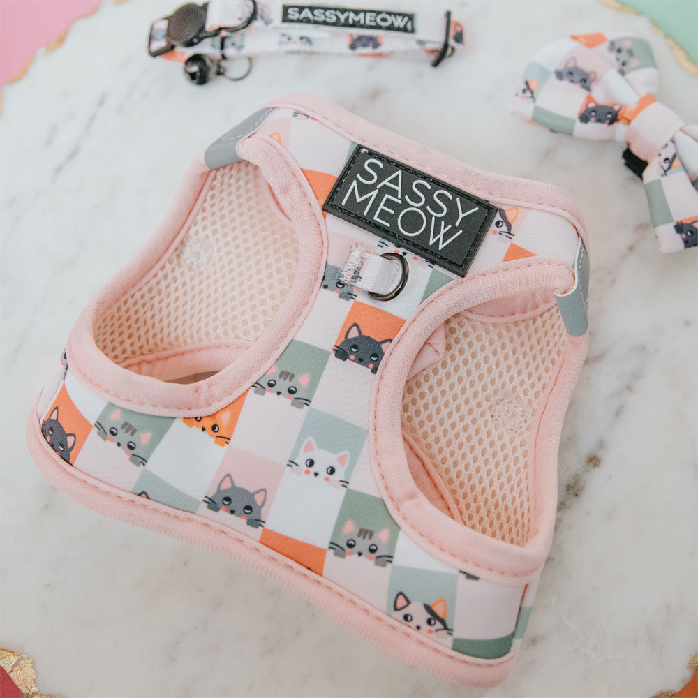 Sassy Meow Cat Step-In Harness Medium - Smitten Kittens — product image 6