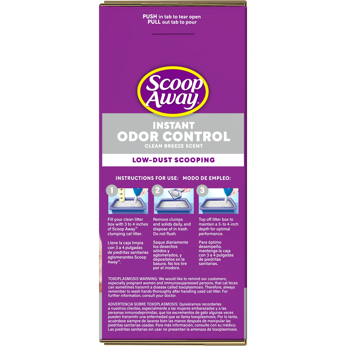 Scoop Away Clumping Cat Litter, Instant Odor Control With Clean Breeze Scent, 25 lb. Box — product image 15