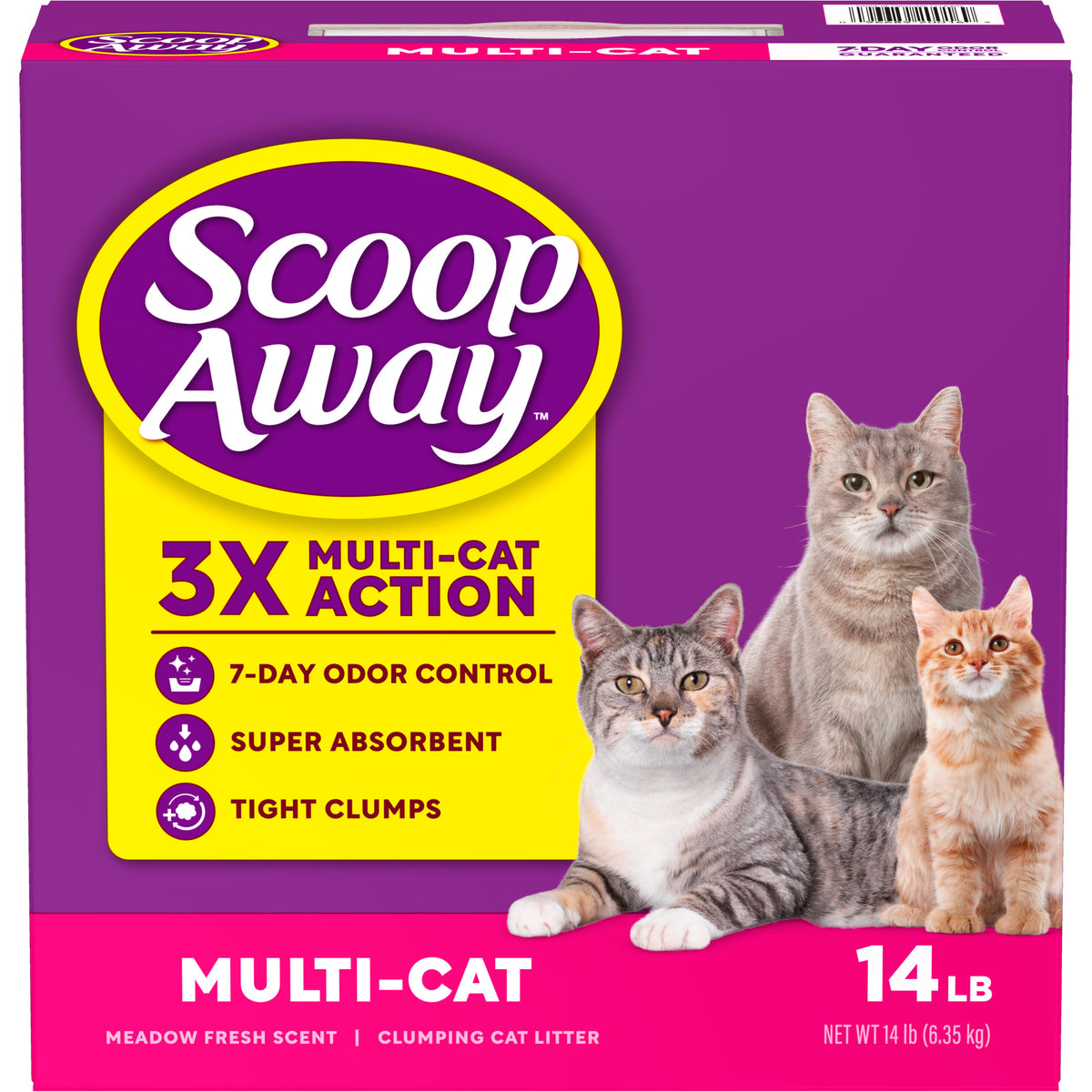 Scoop Away Multi Cat Litter With Meadow Fresh Scent, 14 lb. Box — product image 12