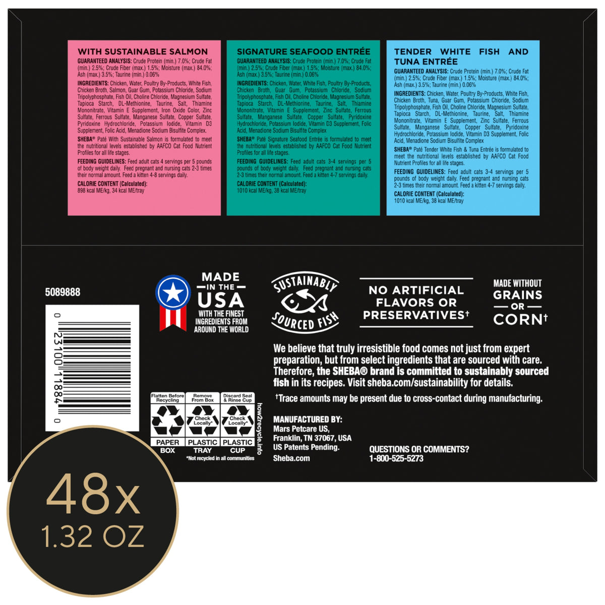 Sheba Perfect Portions Variety Pack Wet Cat Food Pate, 2.6 Oz Twin-Pack Trays — product image 9